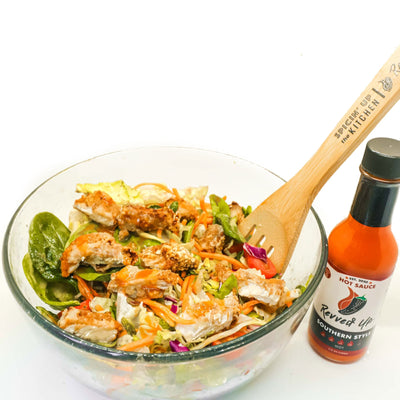Revved Up Air Fried Southern Style Chicken Tender Salad